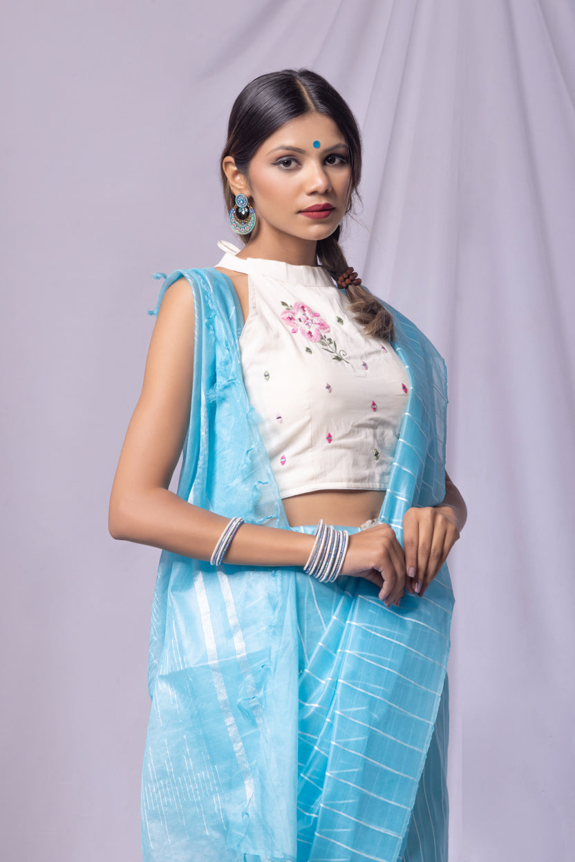 Saree Sky Blue