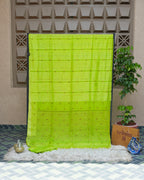 Trikalaa Harita – Parrot Green Matka Silk Saree