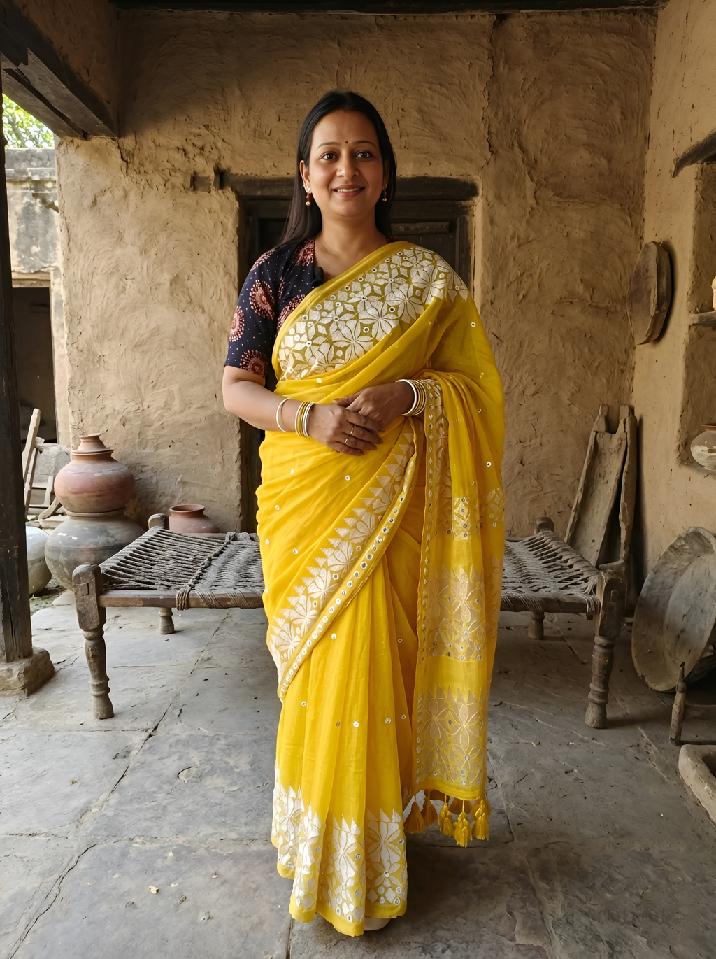 Surya Noor Mulmul Saree