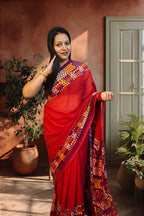 Rangrez Mulmul Saree