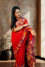 Rangrez Mulmul Saree