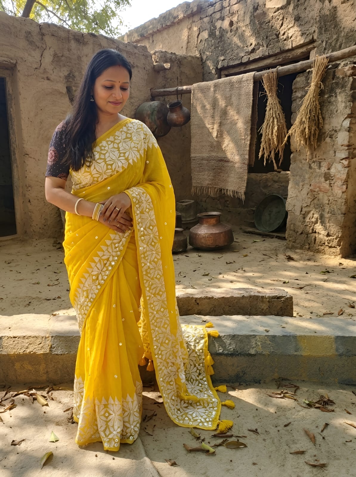 Surya Noor Mulmul Saree